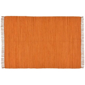 THEKO Teppich - rot - Baumwolle - 120 cm - 0,5 cm | Möbel Kraft