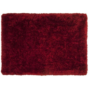 THEKO Hochflorteppich - rot - Synthetische Fasern - 160 cm - 5,5 cm | Möbel Kraft