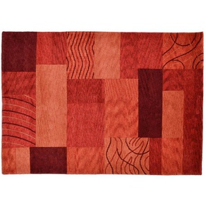 THEKO Wollteppich - rot - Wolle - 190 cm - 1,2 cm | Möbel Kraft