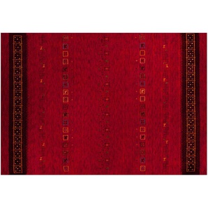 THEKO Wollteppich - rot - Wolle - 90 cm - 1,2 cm | Möbel Kraft