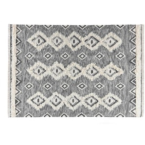 THEKO Wollteppich   Boho Mora ¦ schwarz ¦ Baumwolle ¦ Maße (cm): B: 70 H: 1