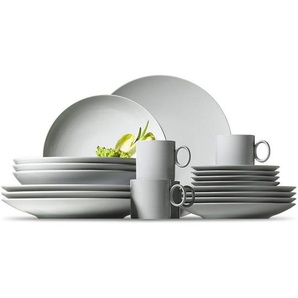 Thomas Kombiservice Loft by Rosenthal, Weiß, Keramik, 20-teilig, Uni, 210 ml,210 ml, 30x38.5x33.7 cm, DIN EN ISO 14001, DIN EN ISO 50001, DIN EN ISO 9001, Essen & Trinken, Geschirr, Geschirr-Sets, Kombiservice