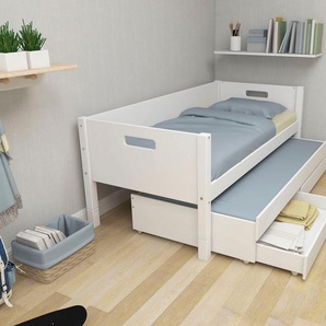 Thuka Einzelbett Nordic Kinderbett, Spielbett, Daybett, bester Qualität, stabil, umbaubar, mit Ausziehbett