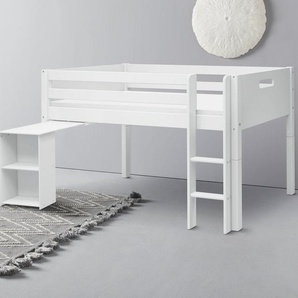 Thuka Spielbett Nordic Kinderbett, Spielbett, Halbhohes Bett, (5-tlg), mit Absturzsicherung, umbaubar in Einzelbett