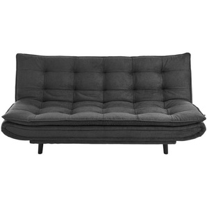 Time Schlafsofa, Anthrazit, Buche, massiv, 3-Sitzer, 194x100x90 cm, Liegefunktion, Schlafen auf Sitzhöhe, Rückenfutter, Kinder- & Jugendzimmer, Jugendmöbel, Jugendsofas