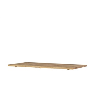 Tischplatte aus massiver Wildeiche Comida - holzfarben - Materialmix - 90 cm - 4 cm | Möbel Kraft