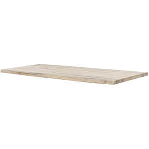 Tischplatte Tuxa massiv - holzfarben - Massivholz, gekälkt - 100 cm - 4,5 cm | Möbel Kraft