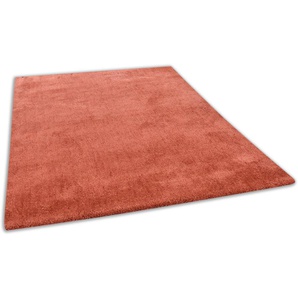 TOM TAILOR HOME Hochflor-Teppich Shaggy Teppich Cozy, rechteckig, Höhe: 25 mm, Uni Farben, auch in Pastell Farben, ideal im Wohnzimmer & Schlafzimmer