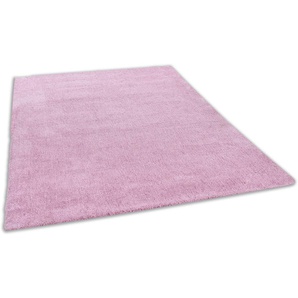 TOM TAILOR HOME Hochflor-Teppich Shaggy Teppich Cozy, rechteckig, Höhe: 25 mm, Uni Farben, auch in Pastell Farben, ideal im Wohnzimmer & Schlafzimmer