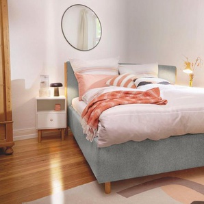 TOM TAILOR HOME Polsterbett CALIFORNIA BED, mit seitlichen Holzakzenten am Kopfteil