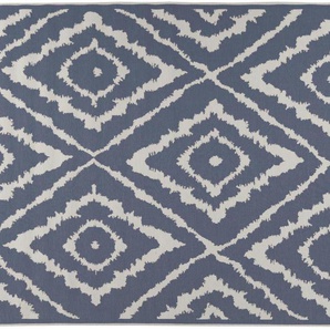 Tom Tailor In-und Outdoor-Teppich  Garden Pattern ¦ blau ¦ Synthetische Fasern ¦ Maße (cm): B: 123 H: 0,5