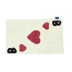 Tom Tailor Badematte  Bing Heart ¦ rot ¦ Baumwolle ¦ Maße (cm): B: 60 H: 2