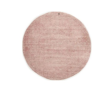 Tom Tailor Wollteppich  Groove ¦ rosa/pink ¦ Viskose ¦ Maße (cm): B: 140 H: 1,5  Ø: 140