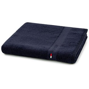 Tommy Hilfiger Duschtuch Plain, Dunkelblau, Textil, 70x140 cm, Badtextilien, Bade- & Duschhandtücher