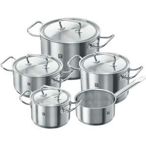 Topf-Set ZWILLING Classic Töpfe silberfarben Topfsets Induktion