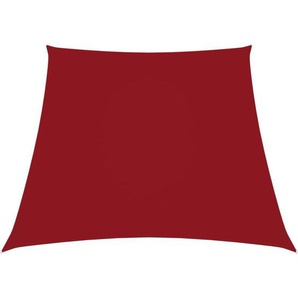 Sonnensegel Oxford-Gewebe Trapezförmig 2/4x3 m Rot