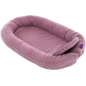 Träumeland Kuschelnest Home Comfort, Natur, Violett, Textil, Herz, Füllung: Schaumstoff, Faserbällchen,Schaumstoff, Faserbällchen, 52x8x76 cm, Lga, Oeko-Tex® Standard 100, Bezug abnehmbar, waschbar, schadstoffgeprüft, mit Reißverschluss,