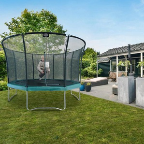 Xxxl Trampolin, Grün, Schwarz, Metall, Kunststoff, rund, 405x269x405 cm, EN 71, CE, Outdoor Spielzeug, Trampoline