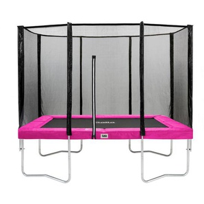 Xxxl Trampolin Salta Combo, Schwarz, Pink, Metall, Kunststoff, rechteckig, 214x305 cm, Outdoor Spielzeug, Trampoline