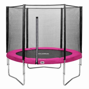 Xxxl Trampolin Salta Combo, Schwarz, Pink, Metall, Kunststoff, rund, Outdoor Spielzeug, Trampoline