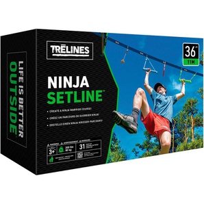 TRELINES Einzelschaukel Ninja Abenteuer Kletter-Set, 10 Meter