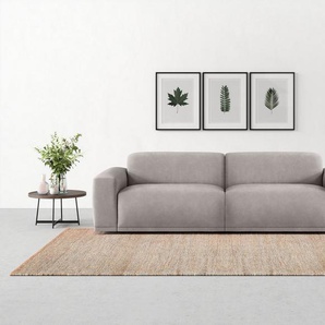 TRENDMANUFAKTUR Big-Sofa Braga, mit hochwertigem Kaltschaum, Megasofa, in Cord erhältlich, modernes Big-Sofa, Couch mit hohem Sitzkomfort, 254/72/107 cm (B/H/T)