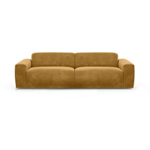 TRENDMANUFAKTUR Big-Sofa Braga, mit hochwertigem Kaltschaum, Megasofa, in Cord erhältlich, modernes Big-Sofa, Couch mit hohem Sitzkomfort, 254/72/107 cm (B/H/T)