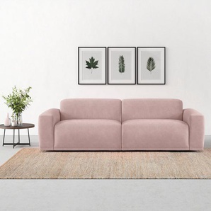 TRENDMANUFAKTUR Big-Sofa Braga, mit hochwertigem Kaltschaum, Megasofa, in Cord erhältlich, modernes Big-Sofa, Couch mit hohem Sitzkomfort, 254/72/107 cm (B/H/T)