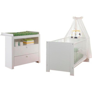 trendteam Babymöbel-Set Olivia, Deal für begrenzte Zeit!, (Spar-Set, 2-St., Bett, Wickelkommode), Bett + Wickelkommode