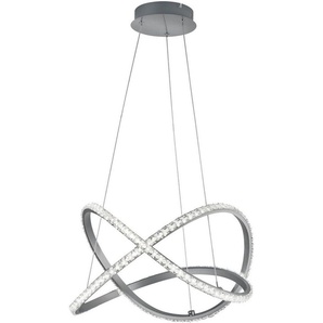 TRIO Leuchten LED Pendelleuchte KATHARINA, Dimmfunktion, mehrere Helligkeitsstufen, LED fest integriert, Warmweiß, Hängeleuchte, RGBW, dimmbar