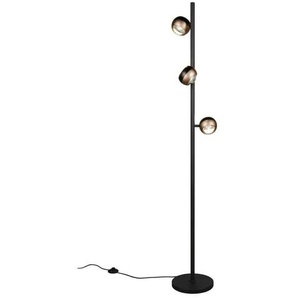 Trio Stehlampe - schwarz - Materialmix - 25 cm - 150 cm - 25 cm - [23.0] | Möbel Kraft