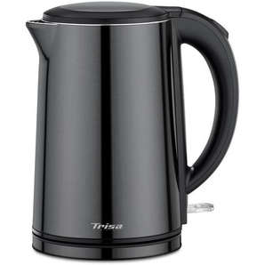 Trisa Electronics Wasserkocher, Anthrazit, Metall, 1.5 l, RoHS, Reach, 360°-Sockel, ergonomischer Griff, herausnehmbarer Filter, Kaffee & Tee, Tee- & Kaffeezubereitung, Wasserkocher