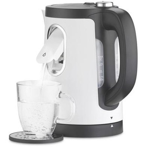 Trisa Electronics Wasserkocher, Weiß, Kunststoff, 1.5 L, 360°-Sockel, Anti-Rutsch-Füße, ergonomischer Griff, Kaffee & Tee, Tee- & Kaffeezubereitung, Wasserkocher