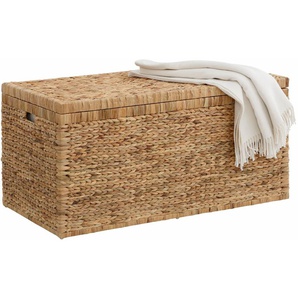 Truhe HOME AFFAIRE Truhen Gr. B/H/T: 110 cm x 55 cm x 57 cm, beige (natur) Truhe innen mit Baumwolle bespannt