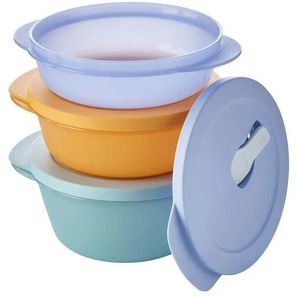 Tupperware Aufwärmbehälter-Set MicroTup ¦ mehrfarbig ¦ Kunststoff ¦ Maße (cm): B: 16,5 H: 20,5 T: 14,5