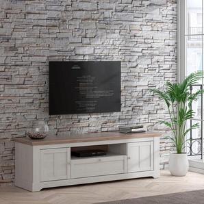 TV-Board FORTE Iloppa Sideboards Gr. B/H/T: 204,7cm x 59,1cm x 55cm,, braun (schnee eiche, nelson eiche) Breite ca. 204 cm