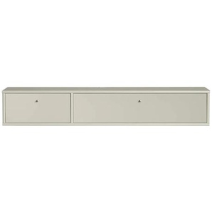 TV-Board HAMMEL FURNITURE Mistral Fernsehschrank, Medienmöbel, Hängend Sideboards Gr. B/H/T: 133cm x 22,4cm x 32,5cm,, beige Schublade und Klapptür, Lowboard, B: 133 cm