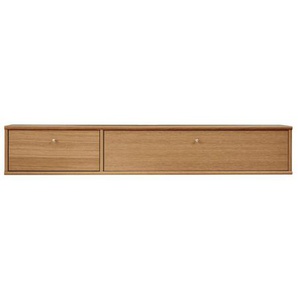 TV-Board HAMMEL FURNITURE Mistral Fernsehschrank, Medienmöbel, Hängend Sideboards Gr. B/H/T: 133cm x 22,4cm x 32,5cm,, braun (eiche, lack/öl) Schublade und Klapptür, Lowboard, B: 133 cm