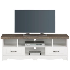 TV-Board HOME AFFAIRE Sideboards Gr. B/H/T: 148 cm x 52,5 cm x 37 cm, grau (weiß, grau)