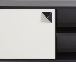 TV-Board LOOKS BY WOLFGANG JOOP Looks Classic Sideboards Gr. B/H/T: 160,0 cm x 48,7 cm x 39,0 cm, schwarz (schwarzmatt, cremebeige) TV-Lowboards Mit hochwertigen Metallbeschlägen und Softclose-Scharnieren