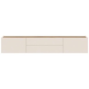 TV-Board PLACES OF STYLE Sky45 Sideboards Gr. B/H/T: 206 cm x 56 cm x 47 cm, Breite 206 cm, 2, beige (cashmere farbe) TV-Lowboards Lackiert mit wasserbasiertem UV-Lack