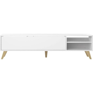 TV-Board TEMAHOME Prism Sideboards Gr. B/H/T: 165 cm x 43 cm x 40 cm, weiß (weiß, weiß) TV-Lowboards