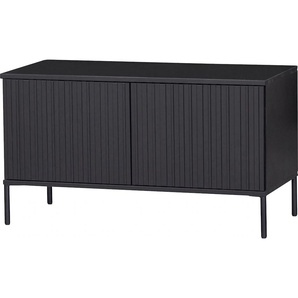 TV-Board WOOOD New Gravure Sideboards Gr. B/H/T: 100cm x 56cm x 44cm, schwarz