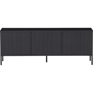 TV-Board WOOOD New Gravure Sideboards Gr. B/H/T: 150cm x 56cm x 44cm, schwarz