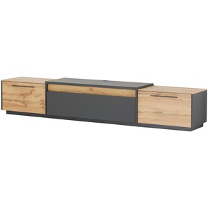 TV-Lowboard - grau - Materialmix - 276 cm - 50 cm - 50 cm | Möbel Kraft