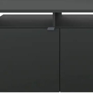 TV-Schrank BORCHARDT MÖBEL Sophia Schränke Gr. B/H/T: 159 cm x 47 cm x 35 cm, schwarz (schwarz matt, matt) TV-Sideboards Breite 159 cm, mit Überbau