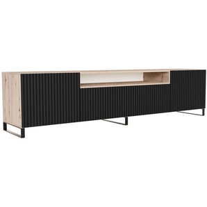 TV-Schrank NOE 40 cm Eiche artisan+schwarz