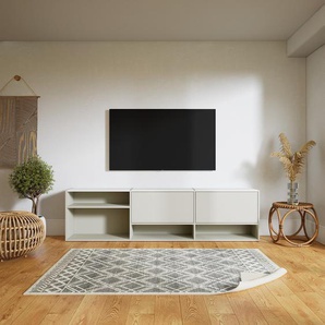 TV-Schrank Taupe - Moderner Fernsehschrank: Schubladen in Taupe - 226 x 60 x 34 cm, konfigurierbar