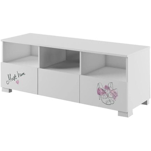 TV Unterteil Fashion Pink - weiß - Materialmix - 148,9 cm - 55,8 cm | Möbel Kraft