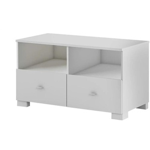 TV-Unterteil Uni White - weiß - Materialmix - 100 cm - 55,8 cm | Möbel Kraft